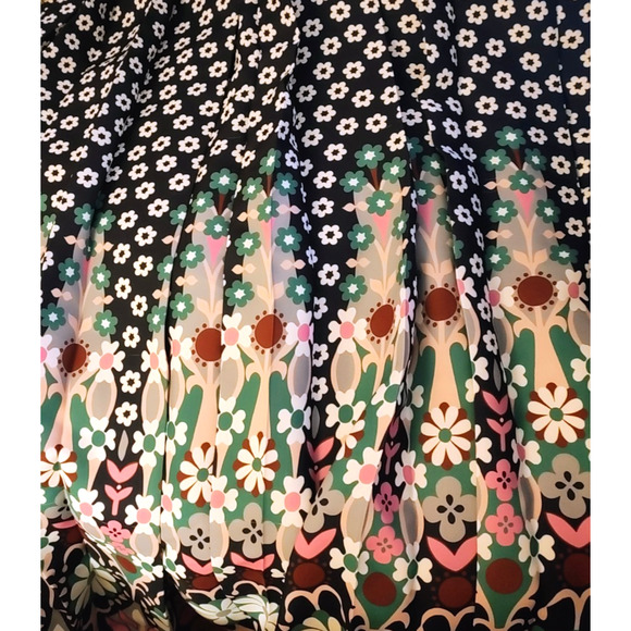 Boden Musgrave Skirt Pleated Black Pink Purple Floral Midi Elegant Glam 4 NWOT - Picture 11 of 12